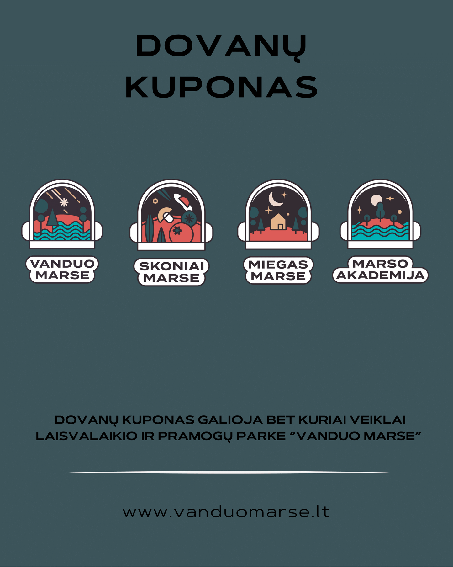 Vanduo Marse dovanų kuponas